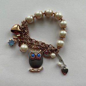 Betsy Johnson Owl Bracelet
